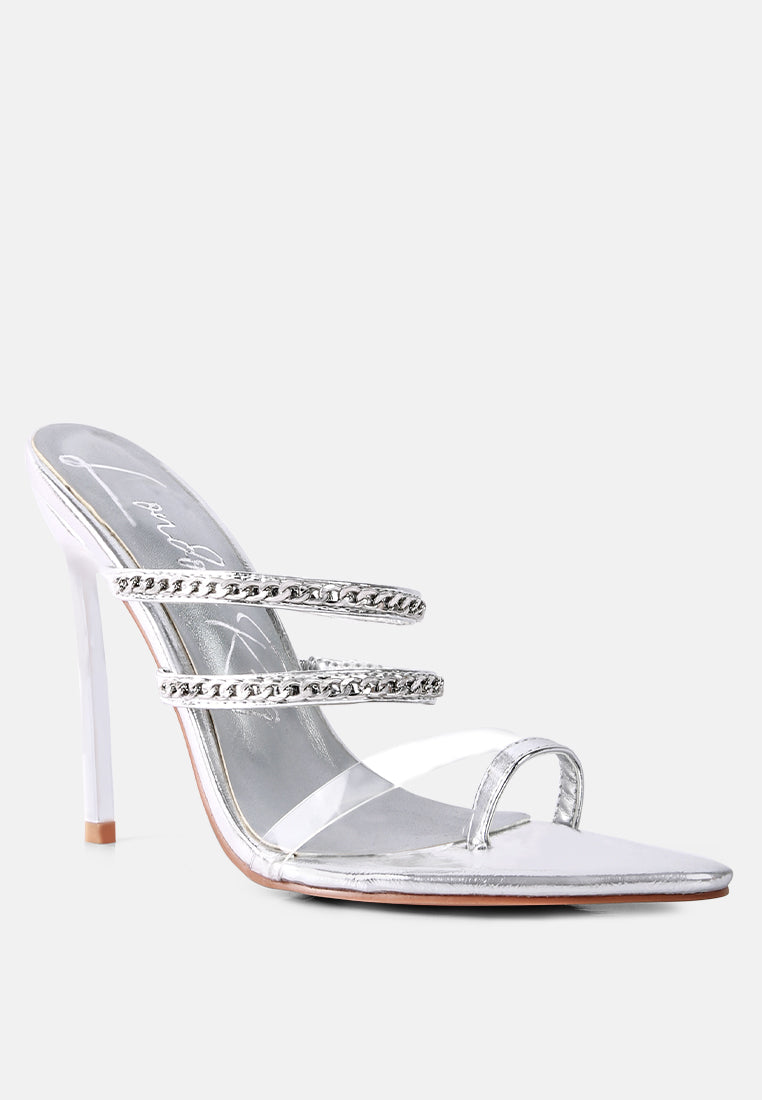 tickle me toe ring stiletto sandals by London Rag