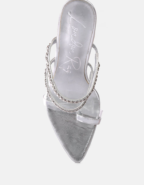 Load image into Gallery viewer, tickle me toe ring stiletto sandals by London Rag
