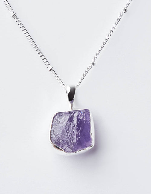 Load image into Gallery viewer, Amethyst Raw Crystal Necklace by Tiny Rituals
