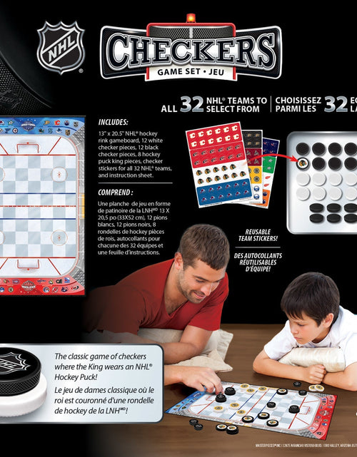 Load image into Gallery viewer, NHL - League Checkers Board Game by MasterPieces Puzzle Company INC

