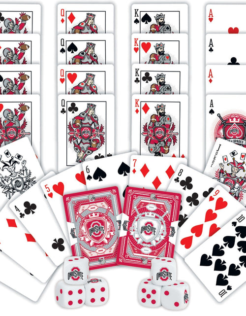 Load image into Gallery viewer, Ohio State Buckeyes - 2-Pack Playing Cards &amp; Dice Set by MasterPieces Puzzle Company INC
