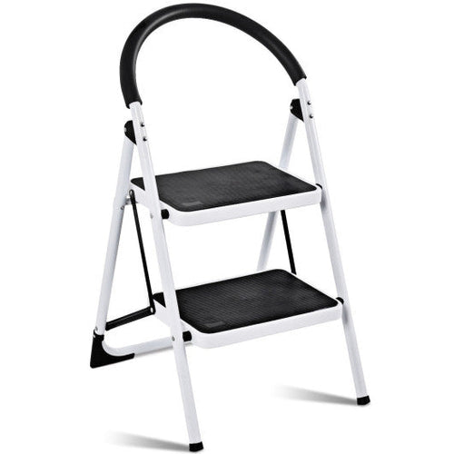 Load image into Gallery viewer, 2.75 Feet Folding Step Stool with Iron Frame and Anti-Slip Pedals
