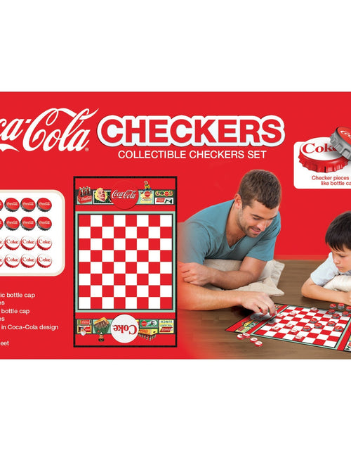 Load image into Gallery viewer, Coca-Cola Checkers Board Game by MasterPieces Puzzle Company INC
