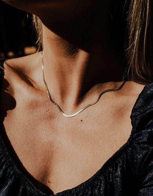 Load image into Gallery viewer, Herringbone Chain by Toasted Jewelry
