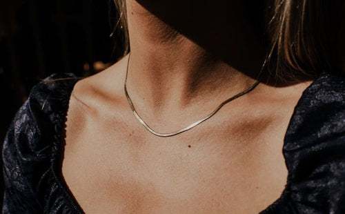 Load image into Gallery viewer, Herringbone Chain by Toasted Jewelry
