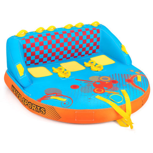 Load image into Gallery viewer, Towable Tube for Boating 3 Riders Water Sport Towables Sofa Pull Tube with Nylon Cover
