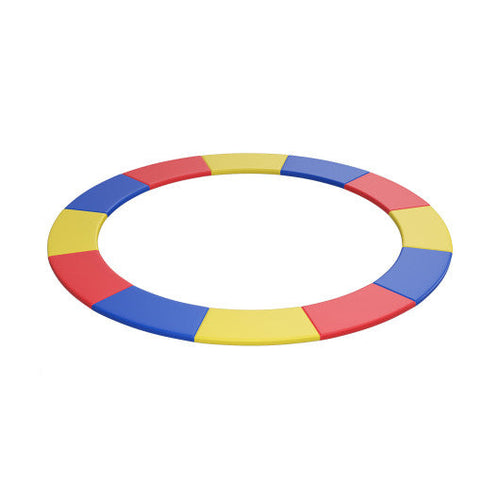 Load image into Gallery viewer, 8 Feet Trampoline Spring Safety Cover without Holes-Multicolor
