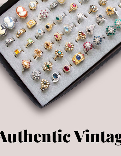 Load image into Gallery viewer, FIVE FOR ONE -Mix of 5 Vintage/Antique Rings for Women We Select Per Your Specifications Made in America - Bulk Pack by PVD Vintage Jewelry
