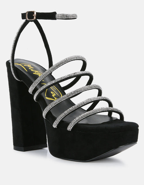 Load image into Gallery viewer, tricks high block heel sandals by London Rag
