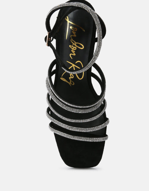 Load image into Gallery viewer, tricks high block heel sandals by London Rag
