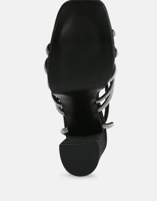 Load image into Gallery viewer, tricks high block heel sandals by London Rag

