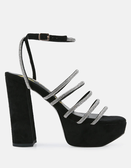 Load image into Gallery viewer, tricks high block heel sandals by London Rag
