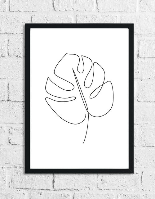 Load image into Gallery viewer, Tropical Leaf Simple Line Work Living Room Toilet Bedroom Wall Decor Print by WinsterCreations™ Official Store
