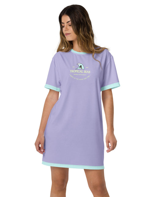 Load image into Gallery viewer, Women's Tropical Seas T-shirt dress by Tropical Seas Clothing
