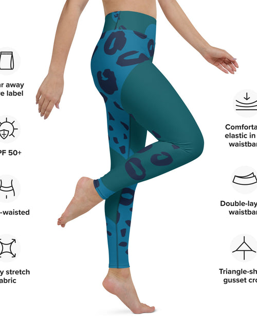 Load image into Gallery viewer, Women's Tropical Leopard Shark Yoga Leggings by Tropical Seas Clothing
