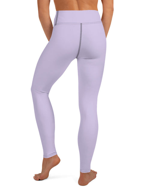 Load image into Gallery viewer, Women's Tropical Purple Sunset Yoga Leggings by Tropical Seas Clothing
