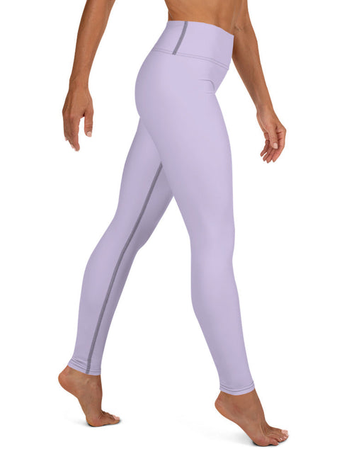 Load image into Gallery viewer, Women's Tropical Purple Sunset Yoga Leggings by Tropical Seas Clothing
