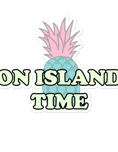 Load image into Gallery viewer, Island Time stickers by Tropical Seas Clothing
