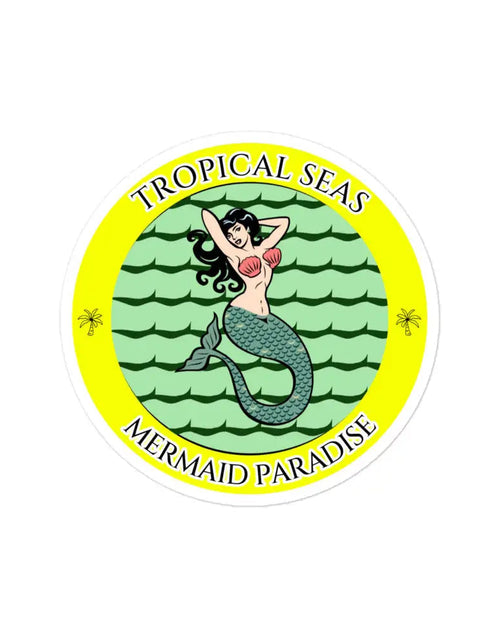 Load image into Gallery viewer, Mermaid Paradise stickers by Tropical Seas Clothing

