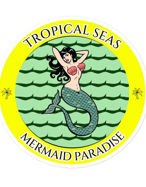 Load image into Gallery viewer, Mermaid Paradise stickers by Tropical Seas Clothing
