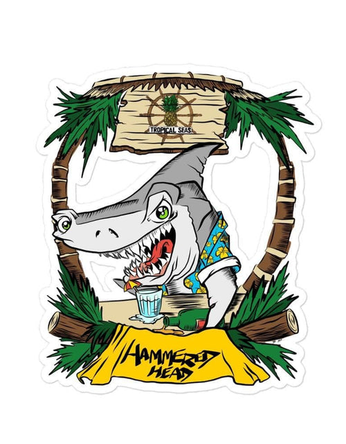 Load image into Gallery viewer, Hammered Head stickers by Tropical Seas Clothing
