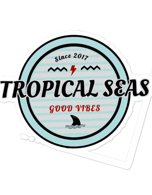 Load image into Gallery viewer, Retro Tropical Seas stickers by Tropical Seas Clothing
