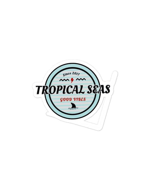 Load image into Gallery viewer, Retro Tropical Seas stickers by Tropical Seas Clothing
