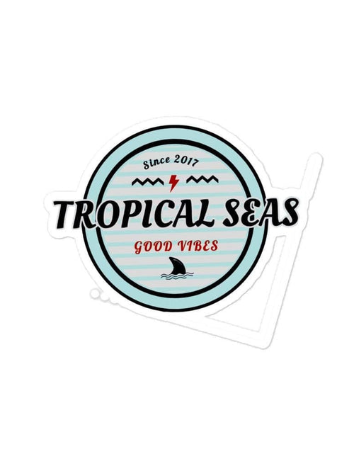 Load image into Gallery viewer, Retro Tropical Seas stickers by Tropical Seas Clothing
