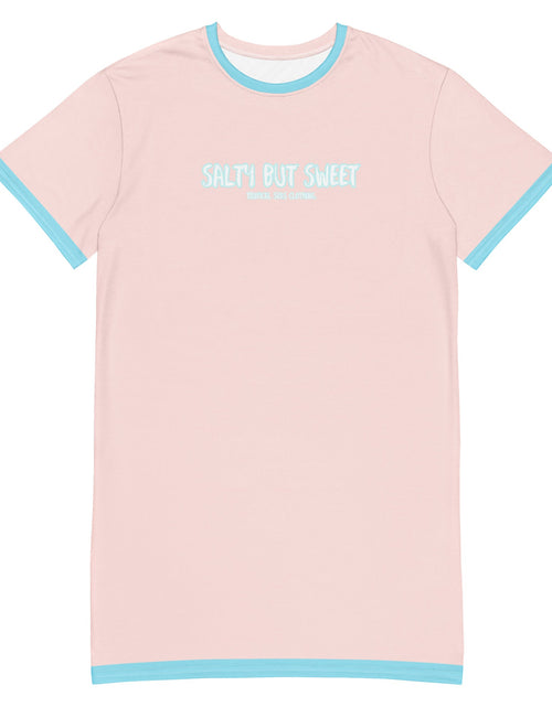 Load image into Gallery viewer, Women's Salty but Sweet T-shirt dress by Tropical Seas Clothing
