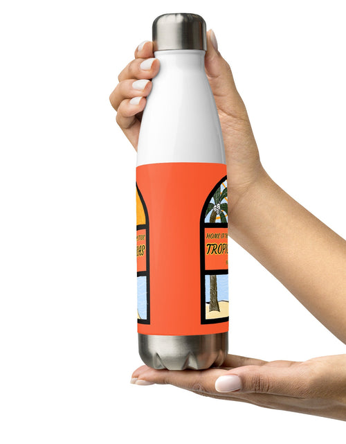 Load image into Gallery viewer, Lazy Afternoon Sketch Stainless Steel Water Bottle by Tropical Seas Clothing
