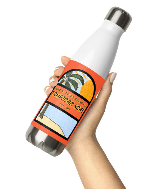 Load image into Gallery viewer, Lazy Afternoon Sketch Stainless Steel Water Bottle by Tropical Seas Clothing
