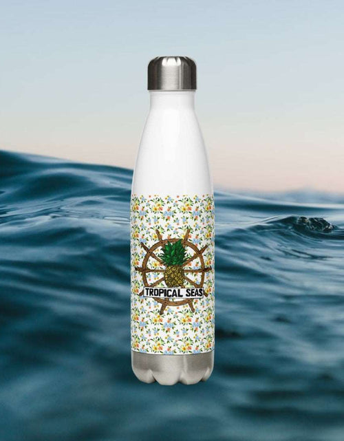 Load image into Gallery viewer, Aloha stainless steel Water Bottle by Tropical Seas Clothing
