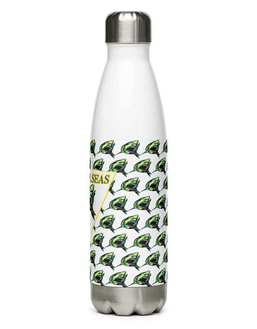 Load image into Gallery viewer, Sharky Stainless Steel Water Bottle by Tropical Seas Clothing
