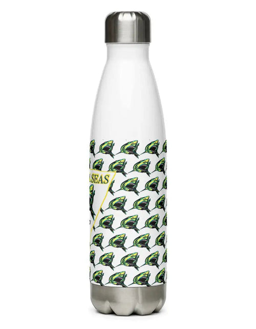 Load image into Gallery viewer, Sharky Stainless Steel Water Bottle by Tropical Seas Clothing
