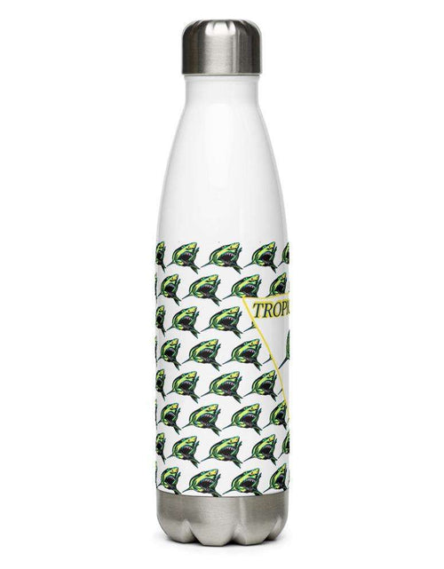 Load image into Gallery viewer, Sharky Stainless Steel Water Bottle by Tropical Seas Clothing
