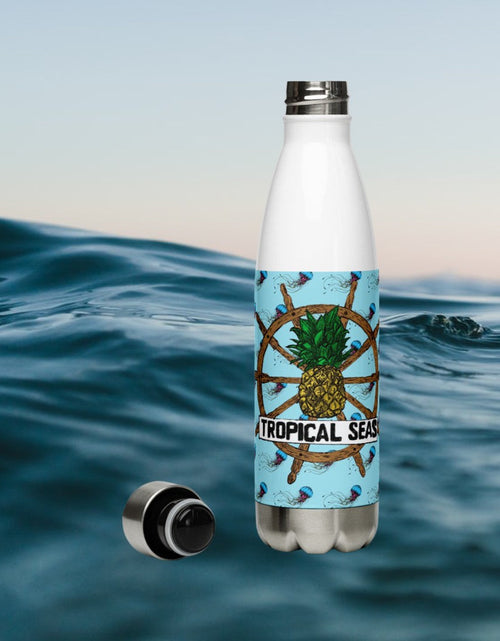 Load image into Gallery viewer, Tropical Seas Jellyfish Stainless Steel Water Bottle by Tropical Seas Clothing
