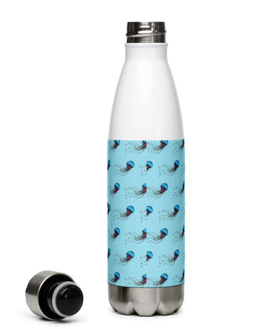 Load image into Gallery viewer, Tropical Seas Jellyfish Stainless Steel Water Bottle by Tropical Seas Clothing
