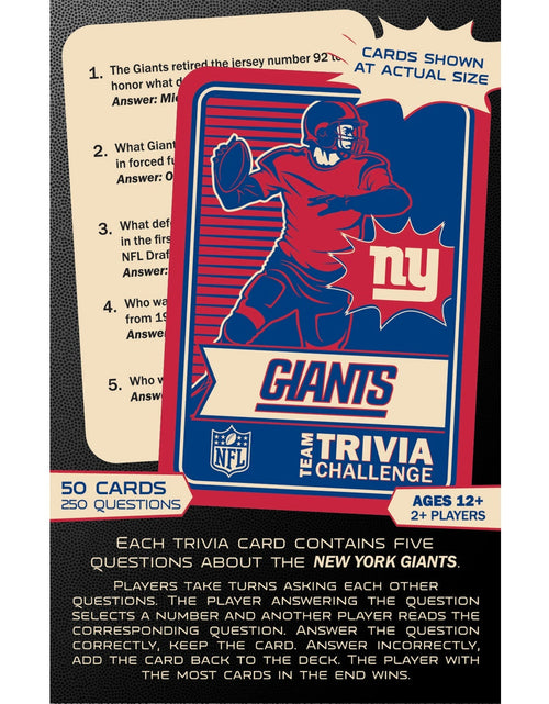 Load image into Gallery viewer, New York Giants Trivia Challenge by MasterPieces Puzzle Company INC
