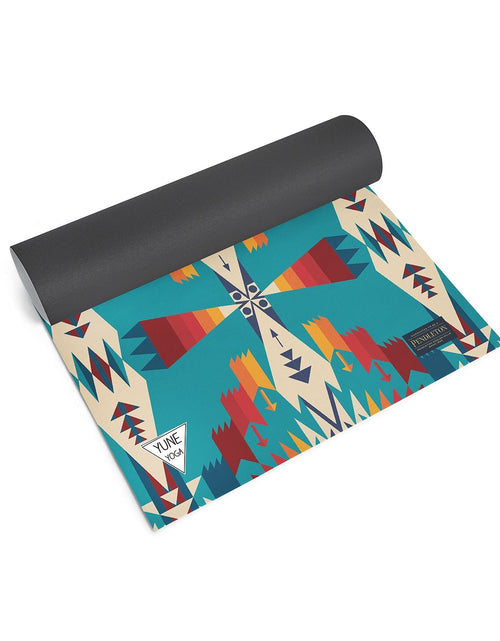 Load image into Gallery viewer, Pendleton x Yune Yoga Tucson Turquoise Mat 5mm by Yune Yoga
