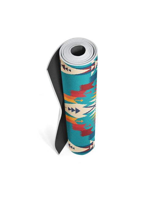 Load image into Gallery viewer, Pendleton x Yune Yoga Tucson Turquoise Mat 5mm by Yune Yoga
