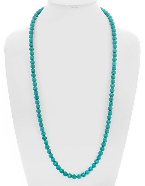 Load image into Gallery viewer, Donatello Gian Long 30 Inch Turquoise Ball Necklace by Donatello Gian
