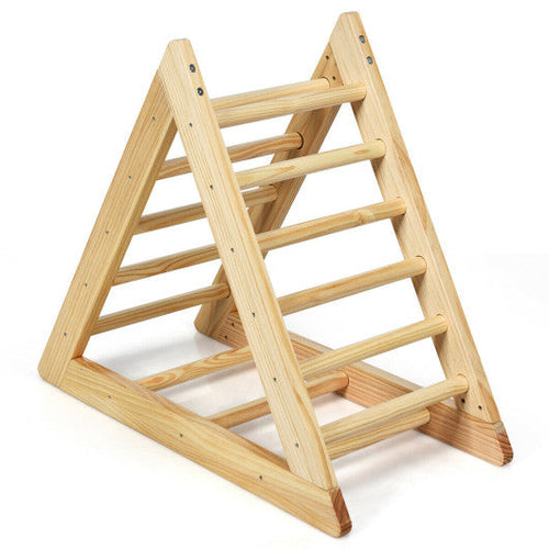 Load image into Gallery viewer, Wooden Triangle Climber for Toddler Step Training
