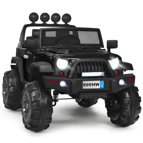 Load image into Gallery viewer, 12V Kids Ride On Truck with Remote Control and Double Magnetic Door-Black
