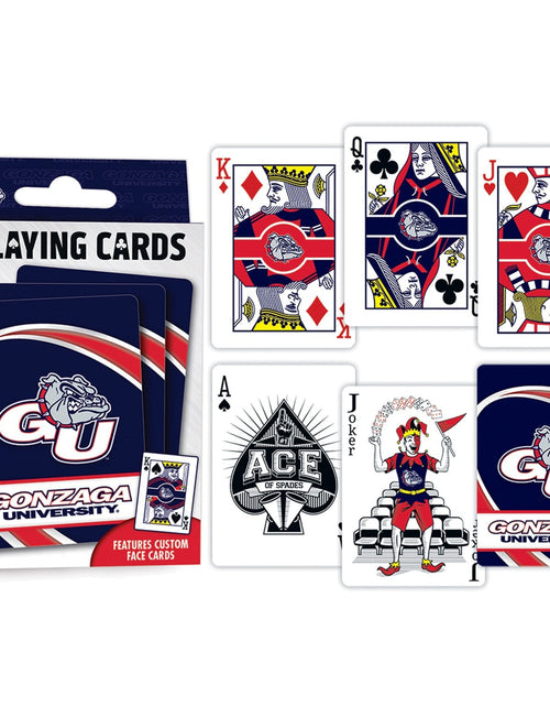 Load image into Gallery viewer, Gonzaga Bulldogs Playing Cards - 54 Card Deck by MasterPieces Puzzle Company INC
