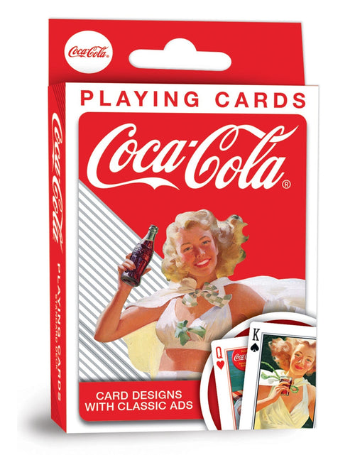 Load image into Gallery viewer, Coca-Cola Classic Ads Playing Cards - 54 Card Deck by MasterPieces Puzzle Company INC
