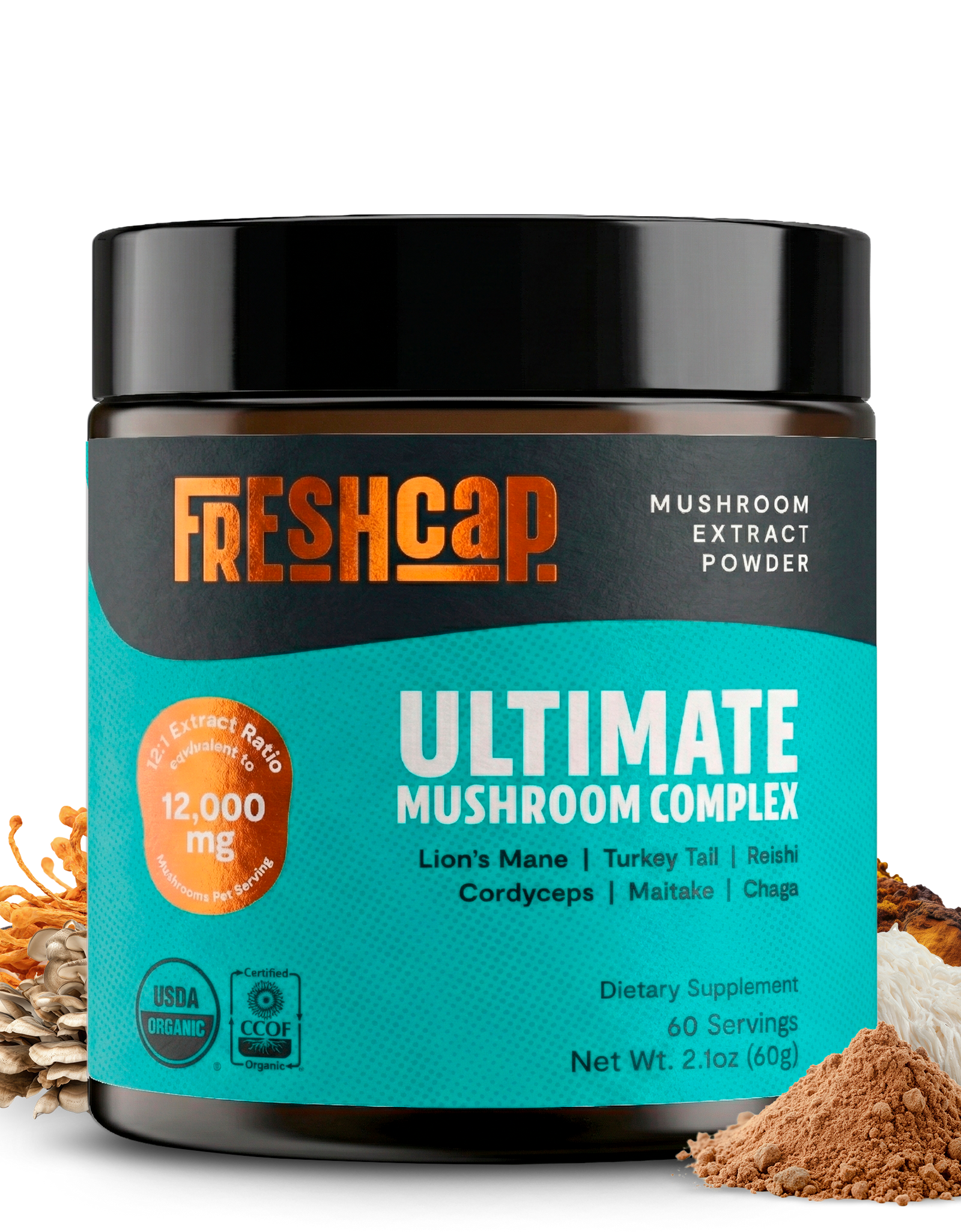 Organic Mushroom Extract Powder Blend