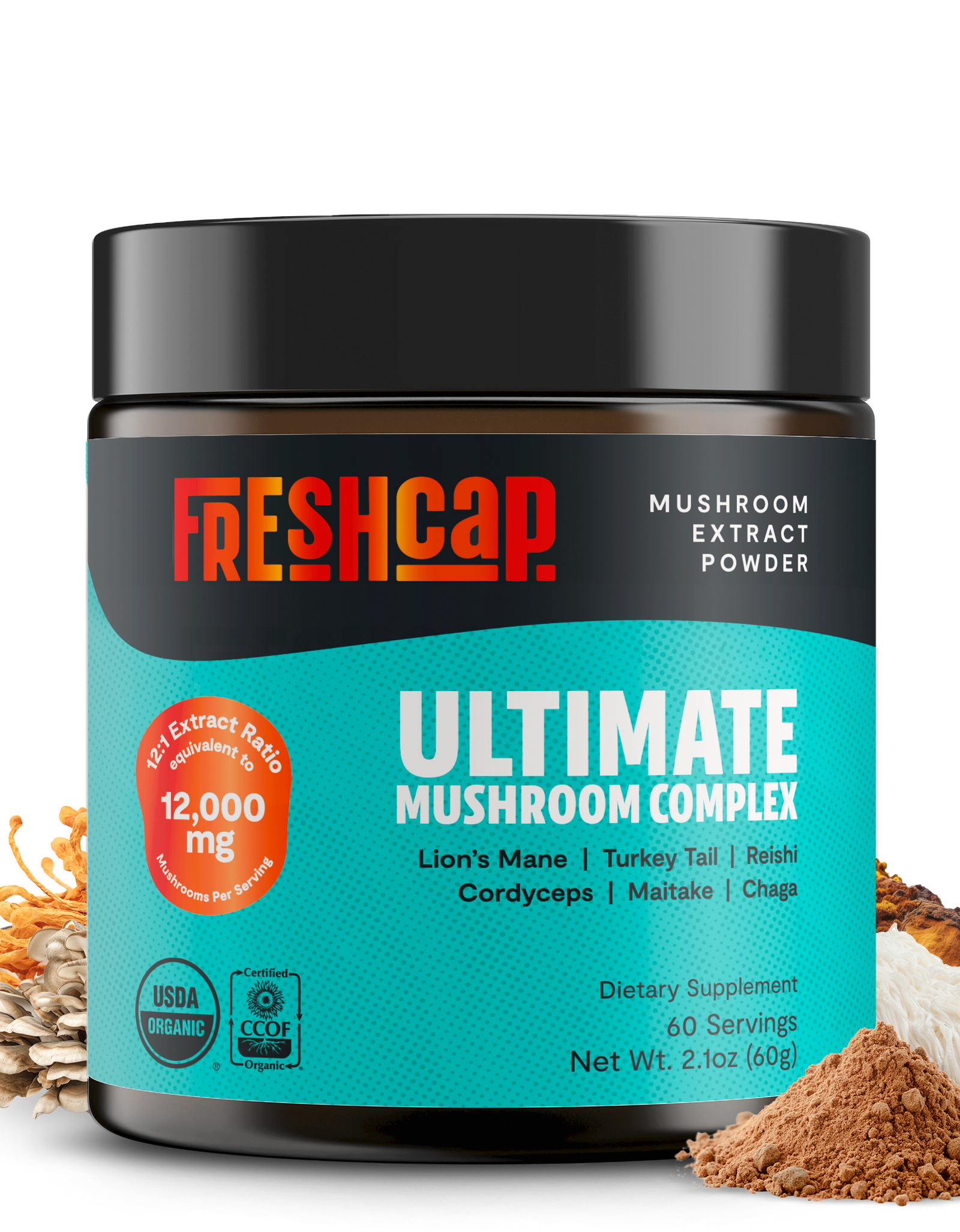 Organic Mushroom Extract Powder Blend