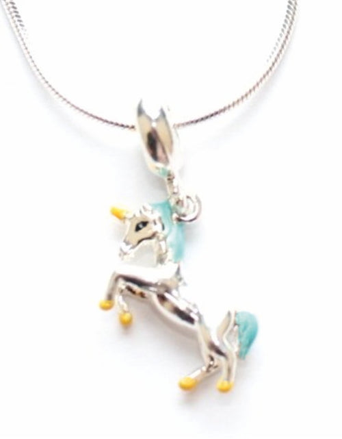 Load image into Gallery viewer, Children's Silver Plated Magical Unicorn Necklace by Liberty Charms USA
