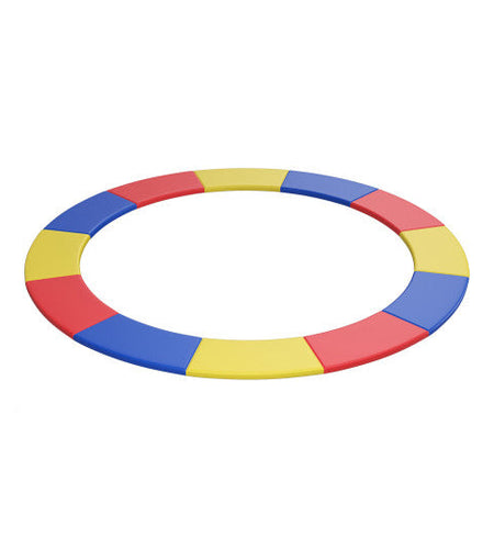 10 Feet Universal Spring Cover Trampoline Replacement Safety Pad-Multicolor