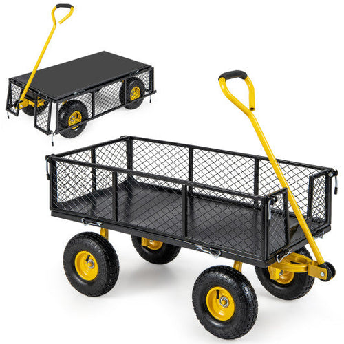 Load image into Gallery viewer, Utility Garden Wagon with 4 Removable Side Panels and 900/1200 LBS Load Capacity-43 X21 X 36 Inch
